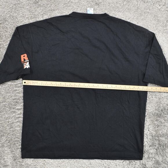 NEW Run Athletics Men's Adult Sz 2XL Tee Shirt T Black Athletic Casual Cotton - Picture 4 of 8